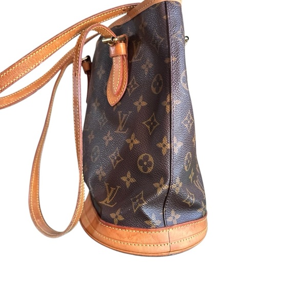 Authentic Louis Vuitton monogram, bucket, shoulder bag, PM SR0948 - Picture 7 of 15